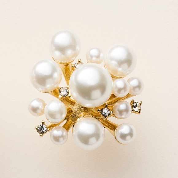 Pearl Cluster Stud Earrings - kate spade new york x Target White/Gold - Picture 3 of 3